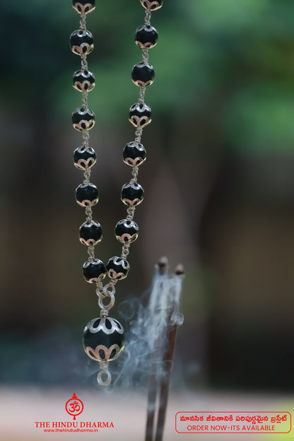 Karungali Malai Silver Cap Plated Necklace with Certification || The Hindu Dharma